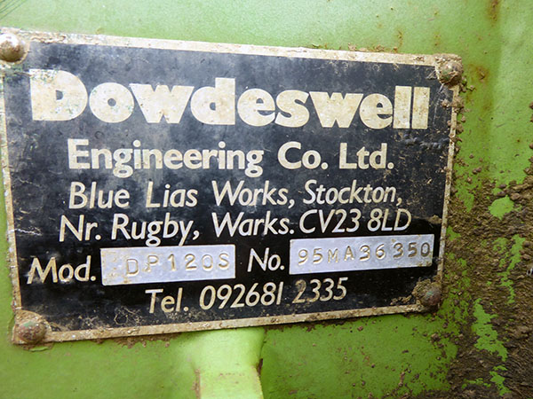 Chris Atkin & Son Ltd - Dowdeswell DP120S